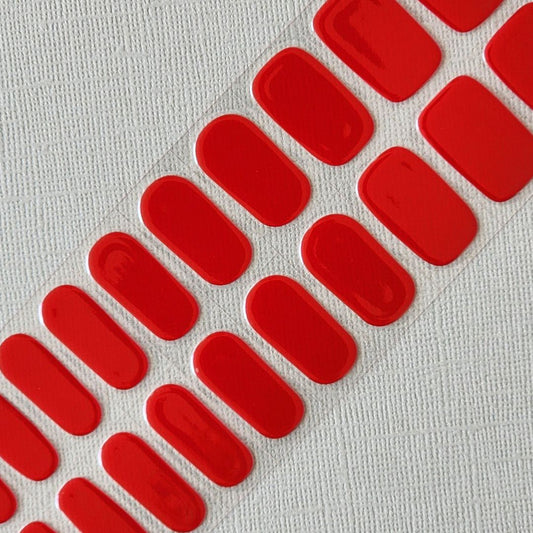 UV Gel Nail Stickers Set - Red