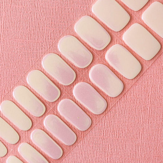 UV Gel Nail Stickers Set - Pearlescent Pink