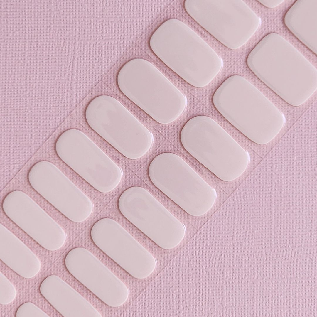 UV Gel Nail Stickers Set - Light Pink