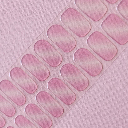 UV Gel Nail Stickers Set - Pink Gradient Shimmer