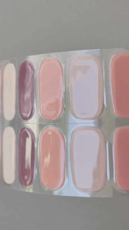 UV Gel Nail Stickers Set - Neutral Multi Colour