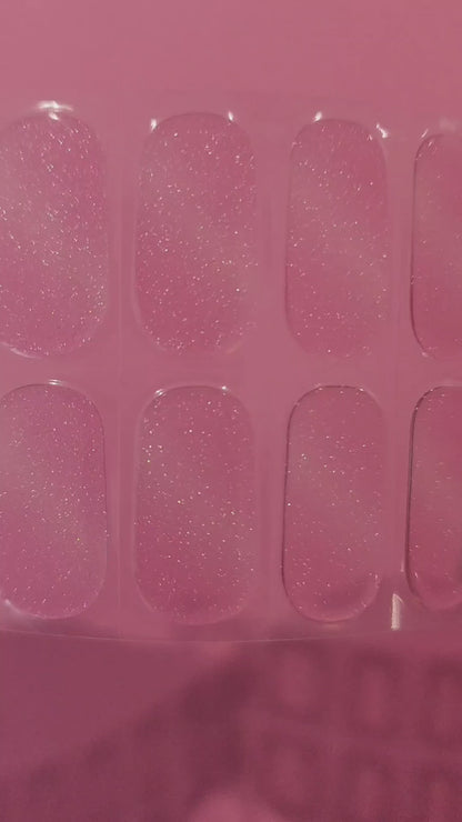 UV Gel Nail Stickers Set - Pink Gradient Shimmer